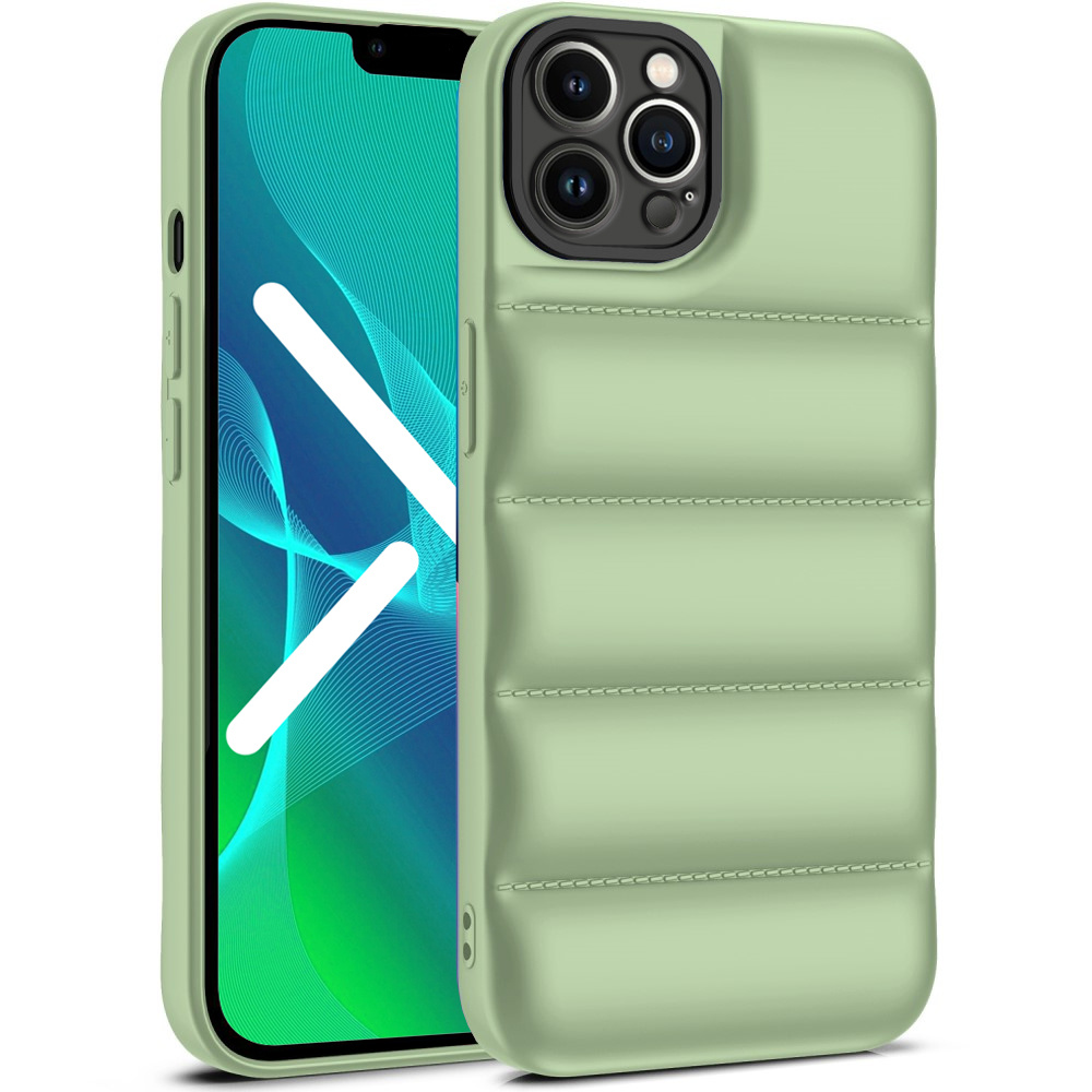 Puffer-schutzhülle Für Iphone 13 Pro, Grün