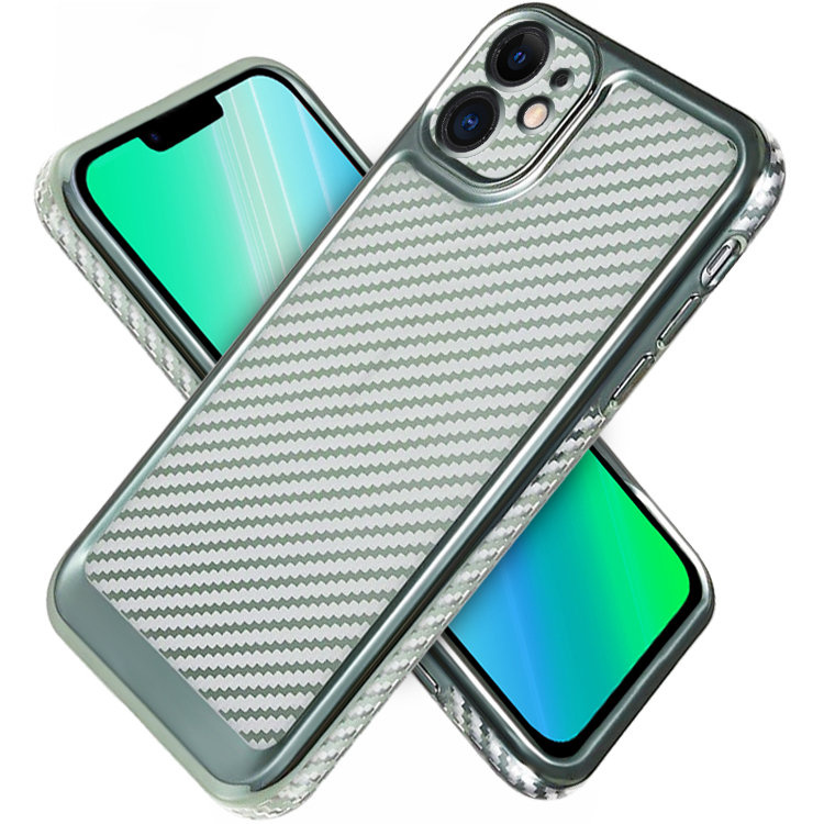 Iphone 12 Carbon Slim Schutzhülle, Grün
