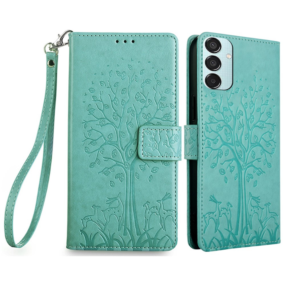 Samsung Galaxy M15 5g Klapphülle, Baum, Grün
