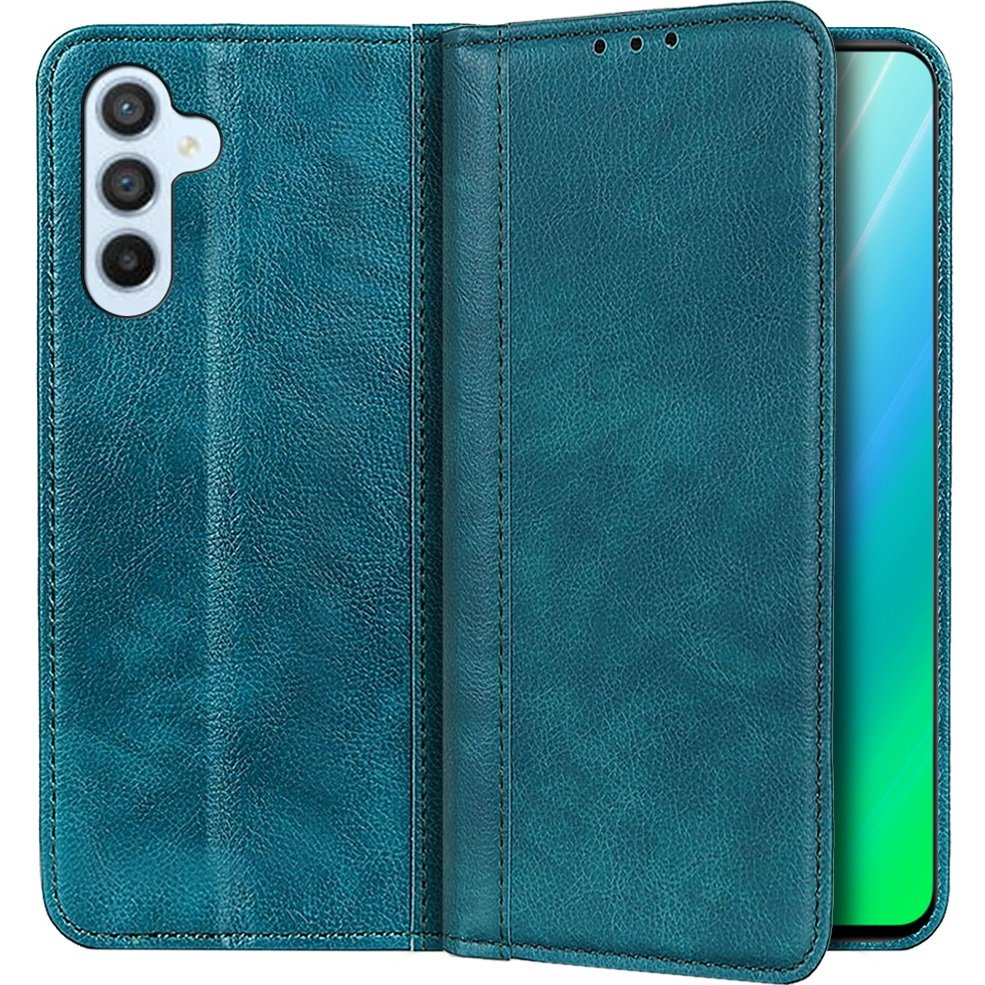 Samsung Galaxy A34 5g Flip Case, Spaltleder, Grün