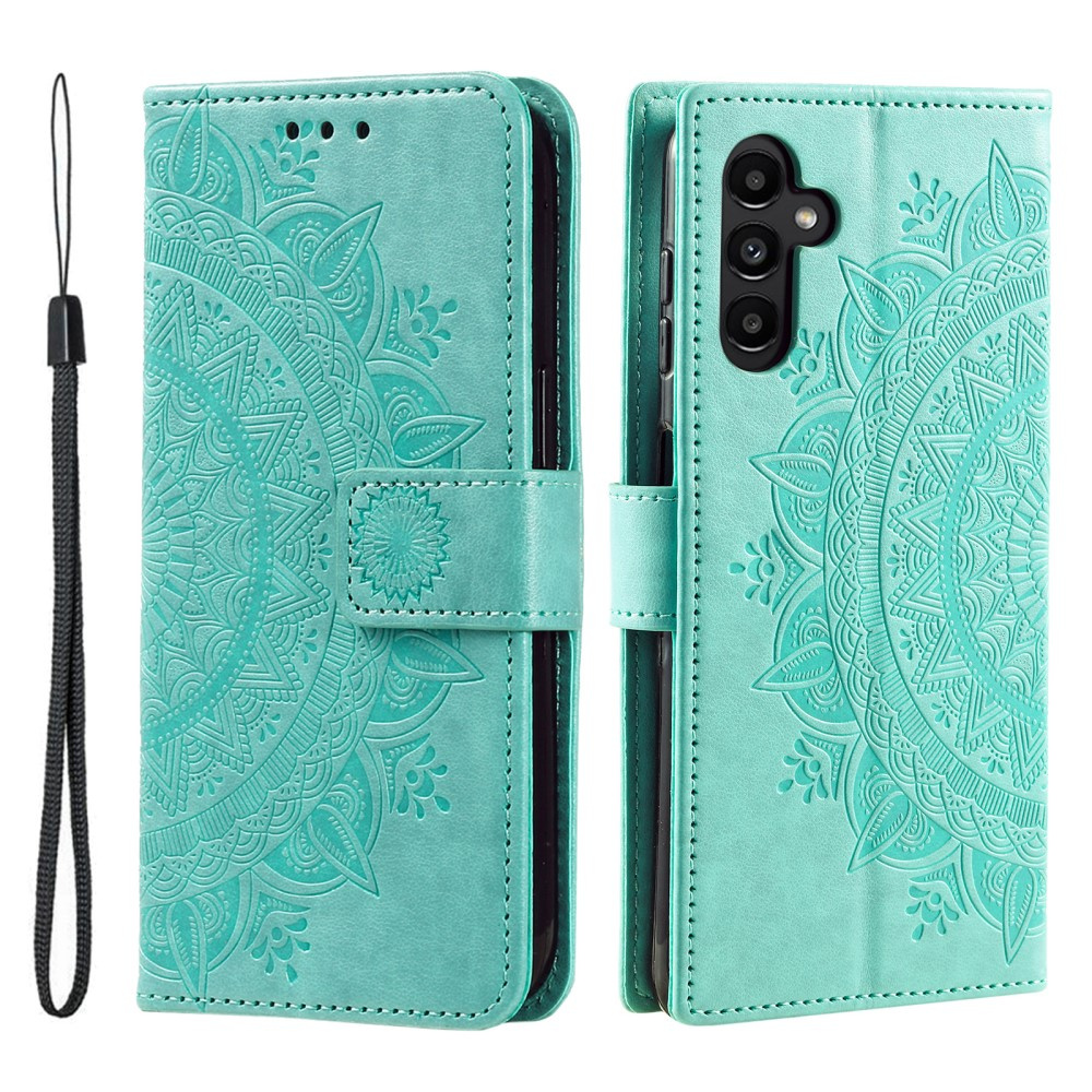 Samsung Galaxy A35 5g Flip Case, Mandala, Grün