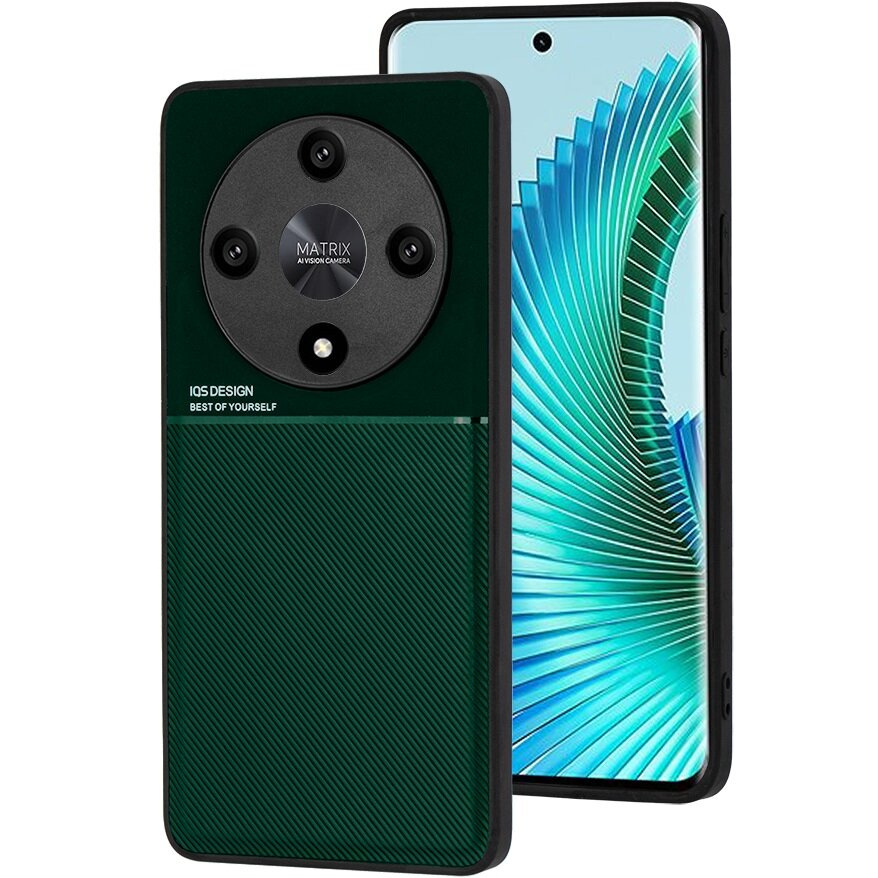 Schutzhülle Für Honor Magic 6 Lite 5g, Mit Magnetischer Halterung, Grün