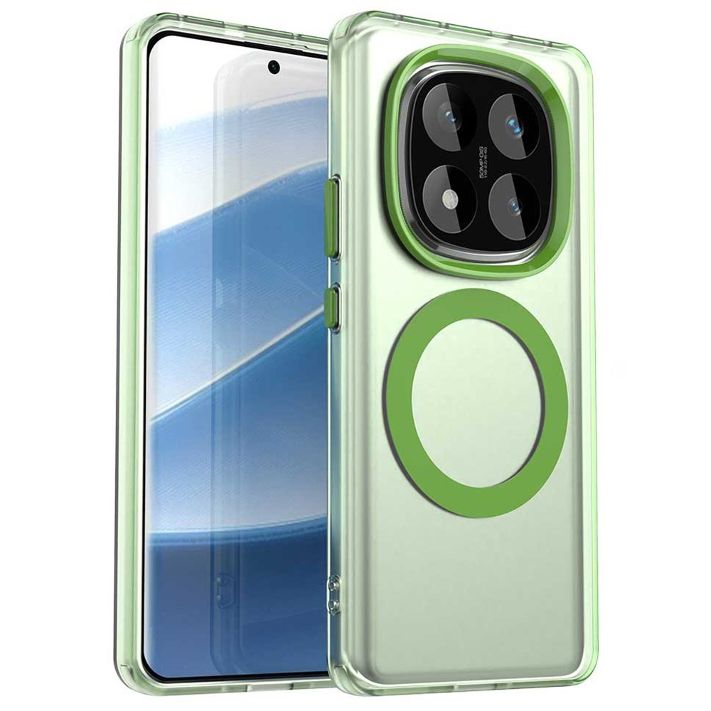 Schutzhülle Für Xiaomi Redmi Note 14 Pro 5g / Poco X7 5g, Fusion Hybrid, Mit Magsafe-anschluss, Grün