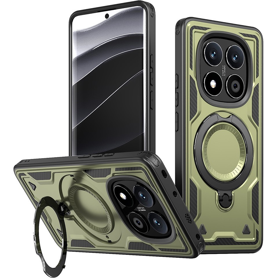 Schutzhülle Für Xiaomi Redmi Note 14 Pro+ 5g, Militärstandard Magsafe, Grün