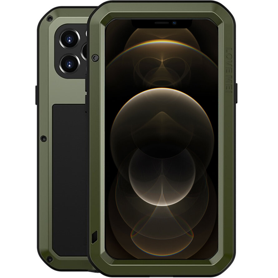 Love Mei Iphone 12 Pro Hülle, Mit Glas Geschützt, Grün