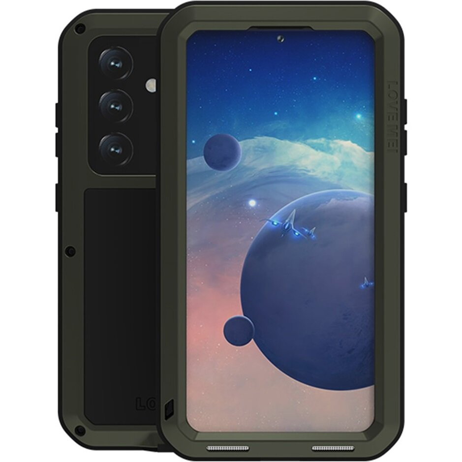 Love Mei Hülle Für Samsung Galaxy S24, Mit Glas Geschützt, Grün