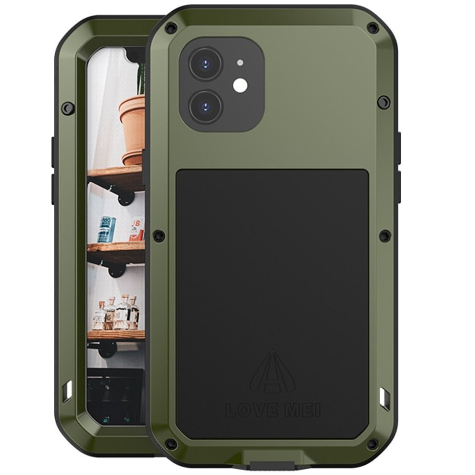 Love Mei Iphone 12 Hülle, Mit Glas Geschützt, Grün