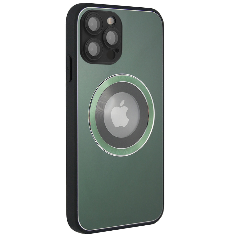 Magsafe-hülle Für Iphone 12 Pro, Aussparung Für Das Apple-logo, Grün