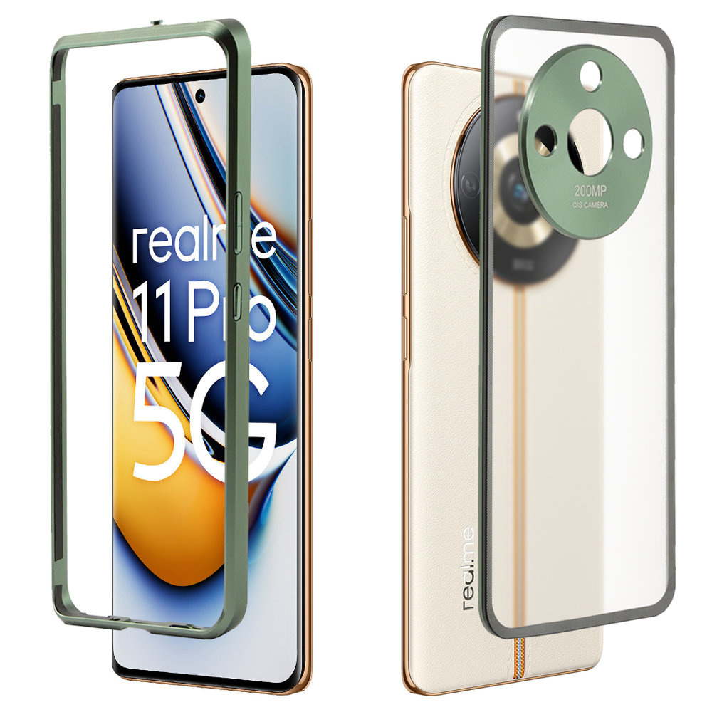 Schutzhülle Für Realme 11 Pro 5g / Pro+ 5g, Rahmenhülle, Grün