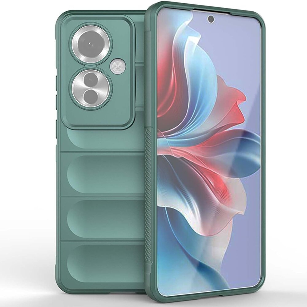 Oppo Reno 11f 5g Gaming-schutzhülle, Stoßfest, Grün