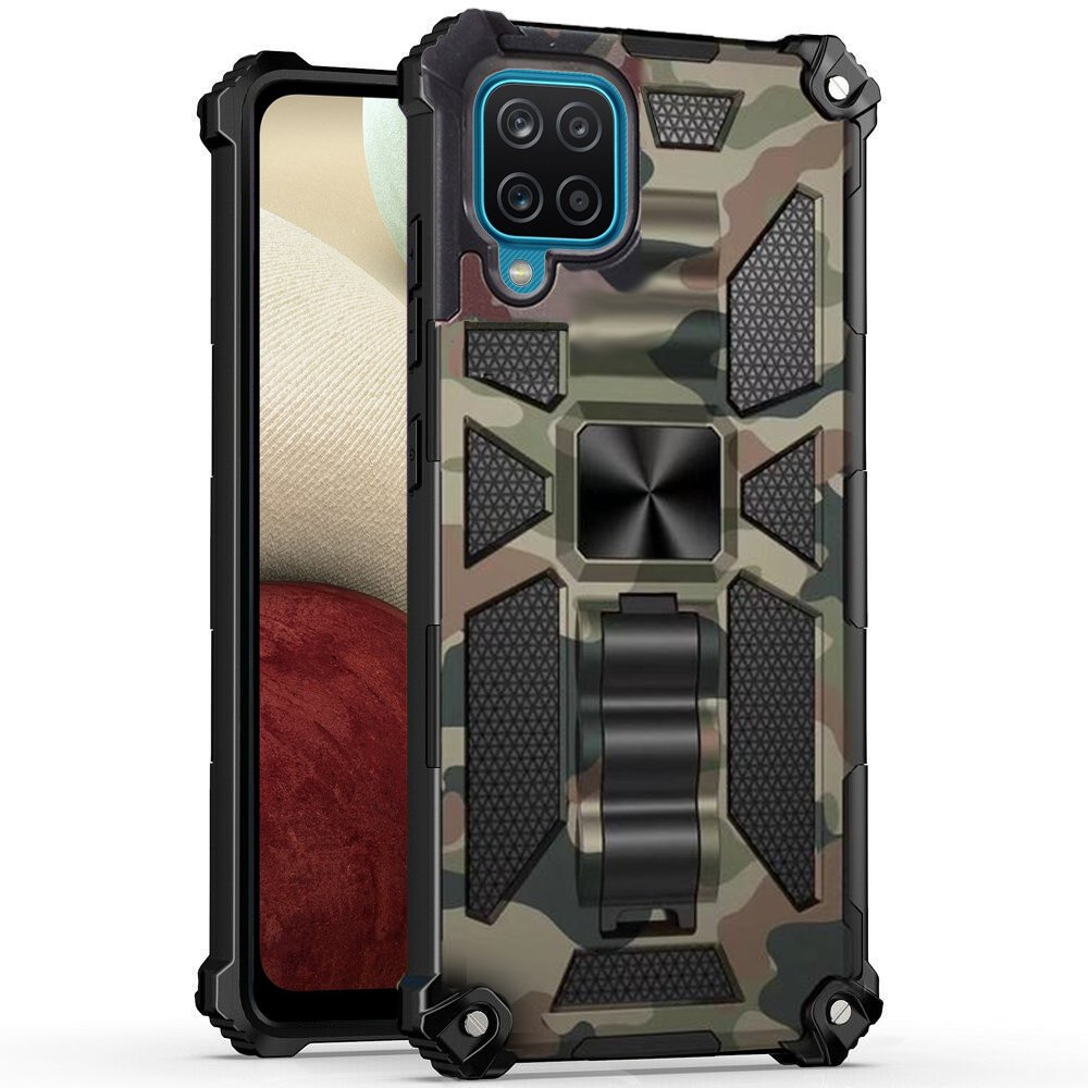 Schutzhülle Für Samsung Galaxy A12 / M12 / A12 2021, Armor Kickstand, Grün