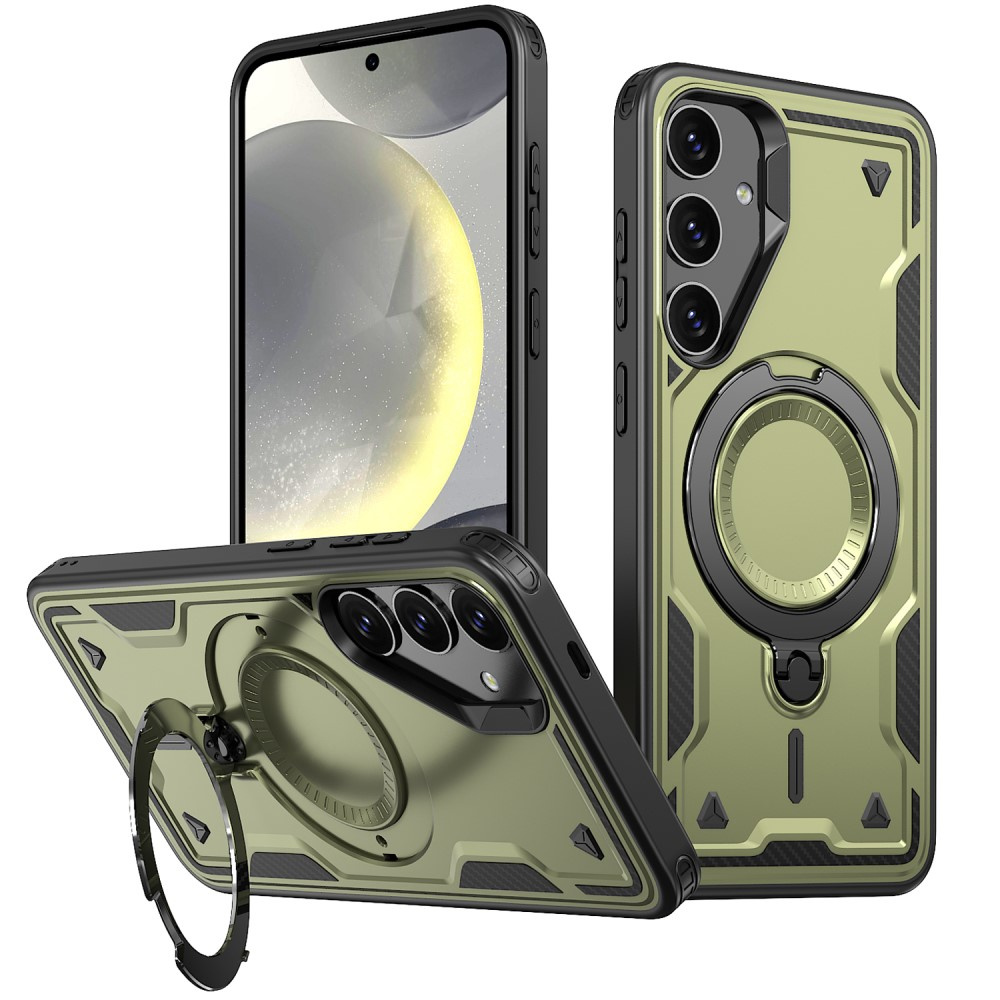 Samsung Galaxy S25+ Plus Hülle, Militär Magsafe, Grün
