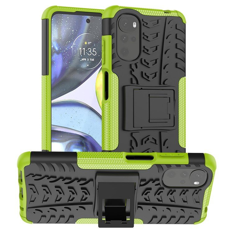 Motorola Moto G22 Schutzhülle, Reifenschutz, Grün