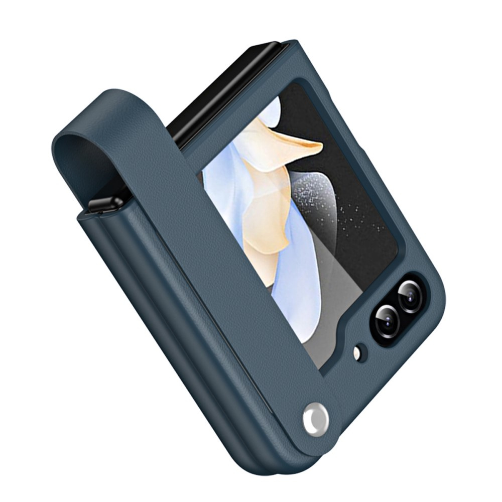 Schutzhülle Mit Armband Und Ständer Für Samsung Galaxy Z Flip5 5g, Grün