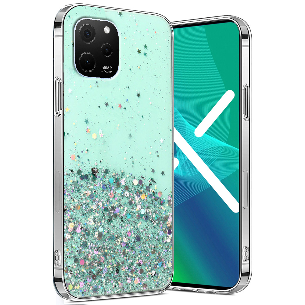 Schutzhülle Für Huawei Nova Y61, Glitzernd, Grün