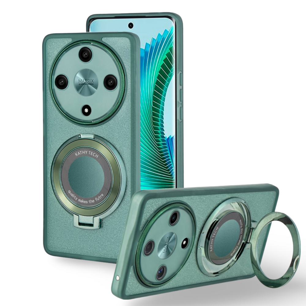 Honor Magic 6 Lite 5g Hülle, Glitzernd, Magnetisch, Für Magsafe, Grün