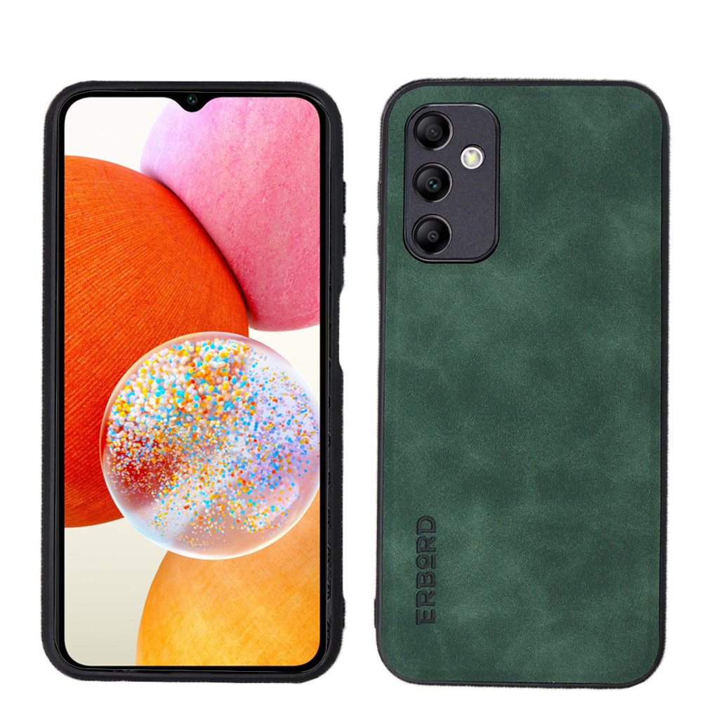 Schutzhülle Für Samsung Galaxy A14 5g, Erbord Business, Mit Halterung Für Kfz-halterungen, Grün