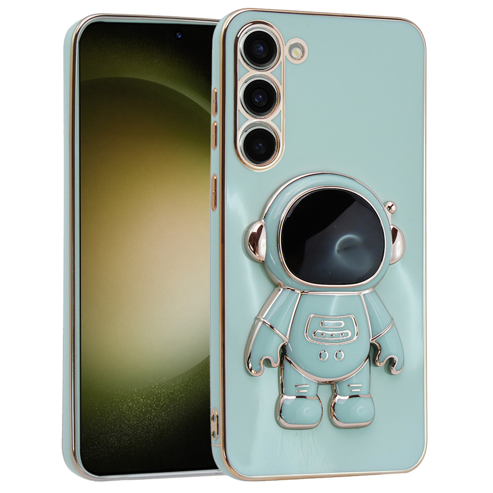 Samsung Galaxy S23 Plus Hülle, Astronaut, Grün
