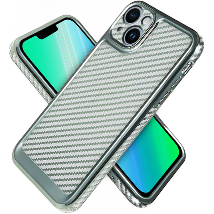 Iphone 14 Plus Carbon Slim Schutzhülle, Grün