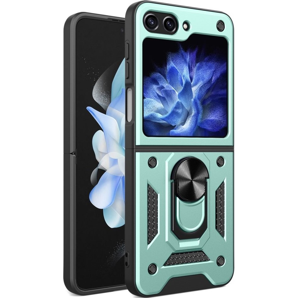 Schutzhülle Mit Rundumschutz Für Samsung Galaxy Z Flip5 5g, Nox Case Ring, Grün