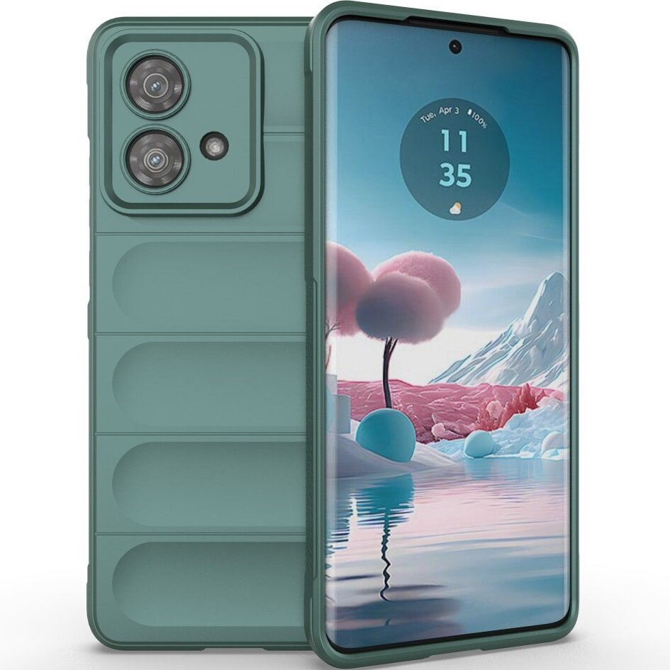 Motorola Edge 40 Neo Gaming-schutzhülle, Stoßfest, Grün