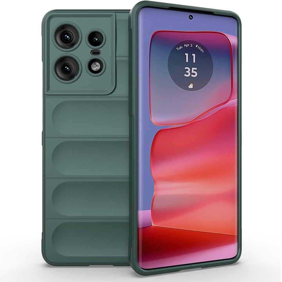 Motorola Edge 50 Pro Gaming-schutzhülle, Stoßfest, Grün