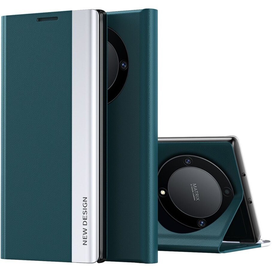 Honor Magic 6 Lite 5g Flip-hülle, Seitlich Magnetisch, Grün