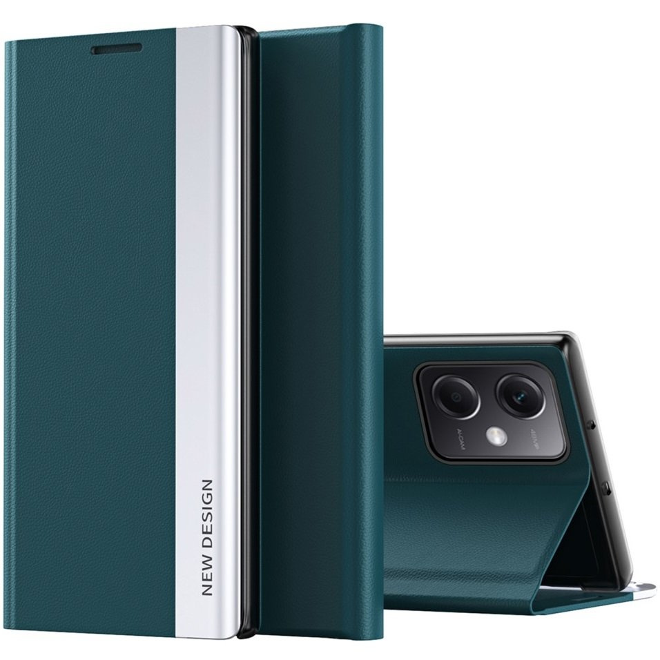Flip-case Für Xiaomi Poco X5 Pro 5g / Redmi Note 12 Pro, Seitlich Magnetisch, Grün