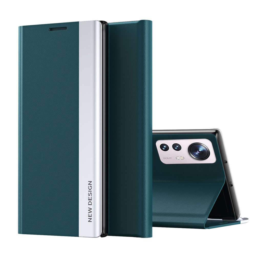 Flip-case Für Xiaomi 12 / 12x, Seitlich Magnetisch, Grün