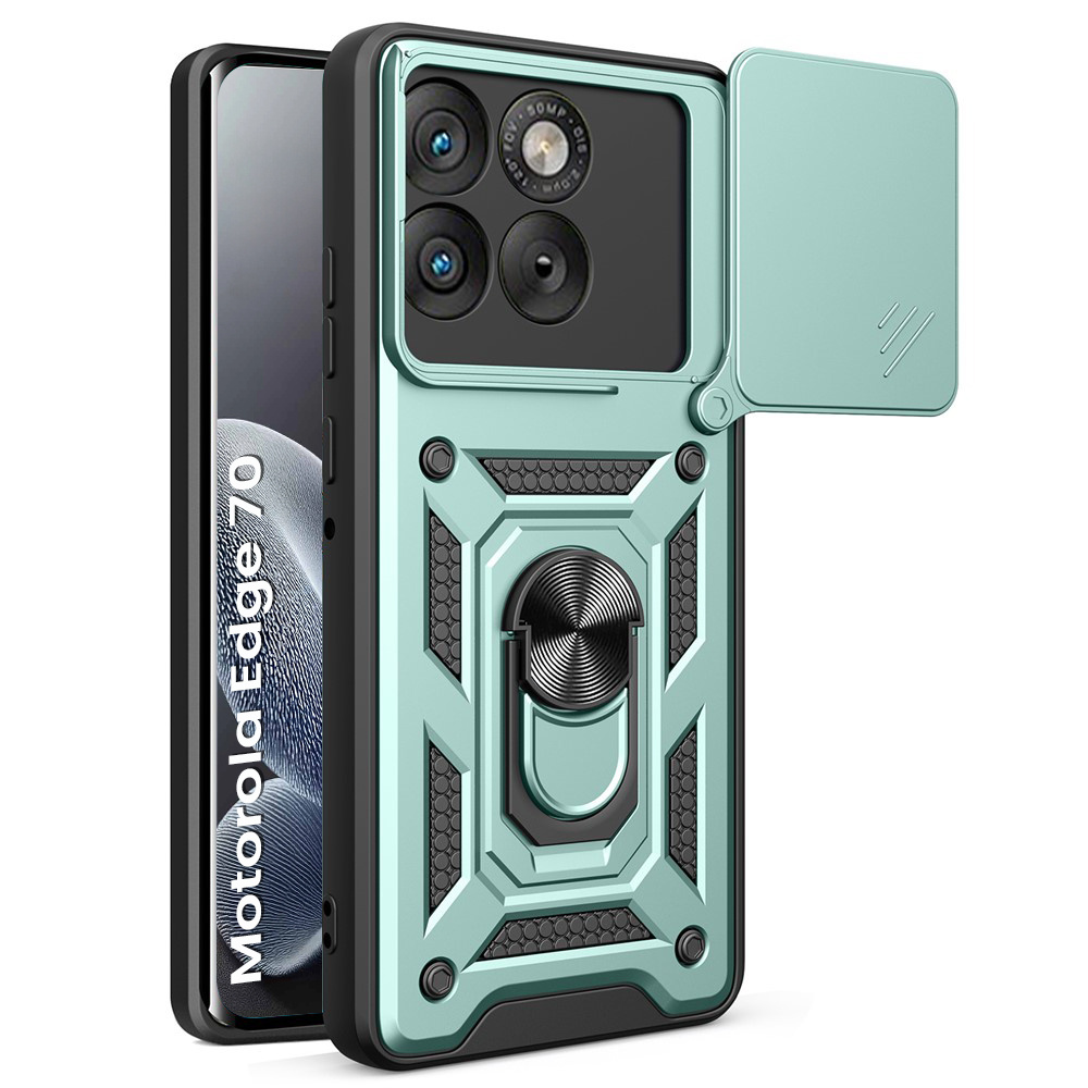 Gepanzerte Schutzhülle Für Motorola Edge 70, Camshield Slide, Grün