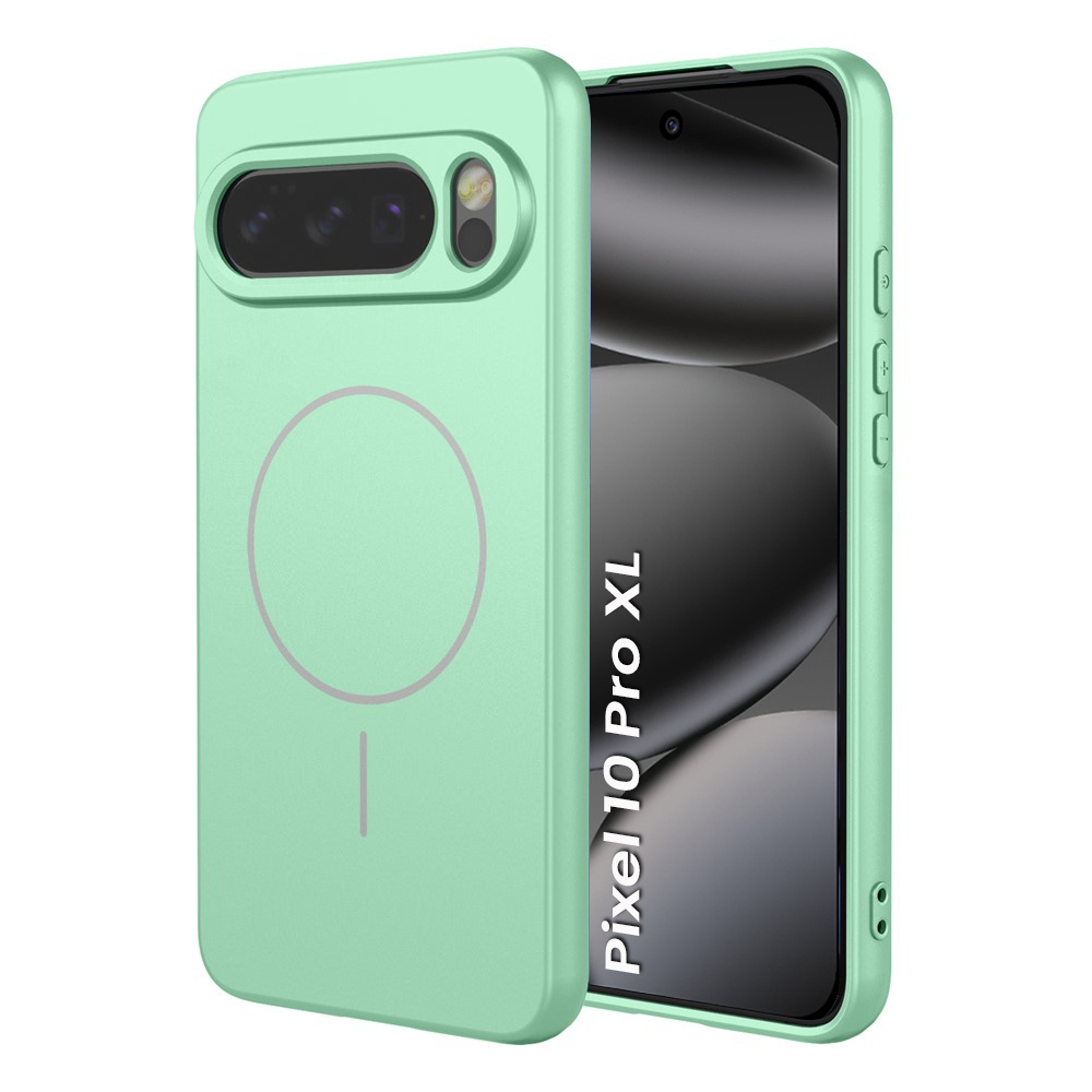 Hülle Für Google Pixel 10 Pro Xl, Mit Magsafe-anschluss, Silikon, Grün