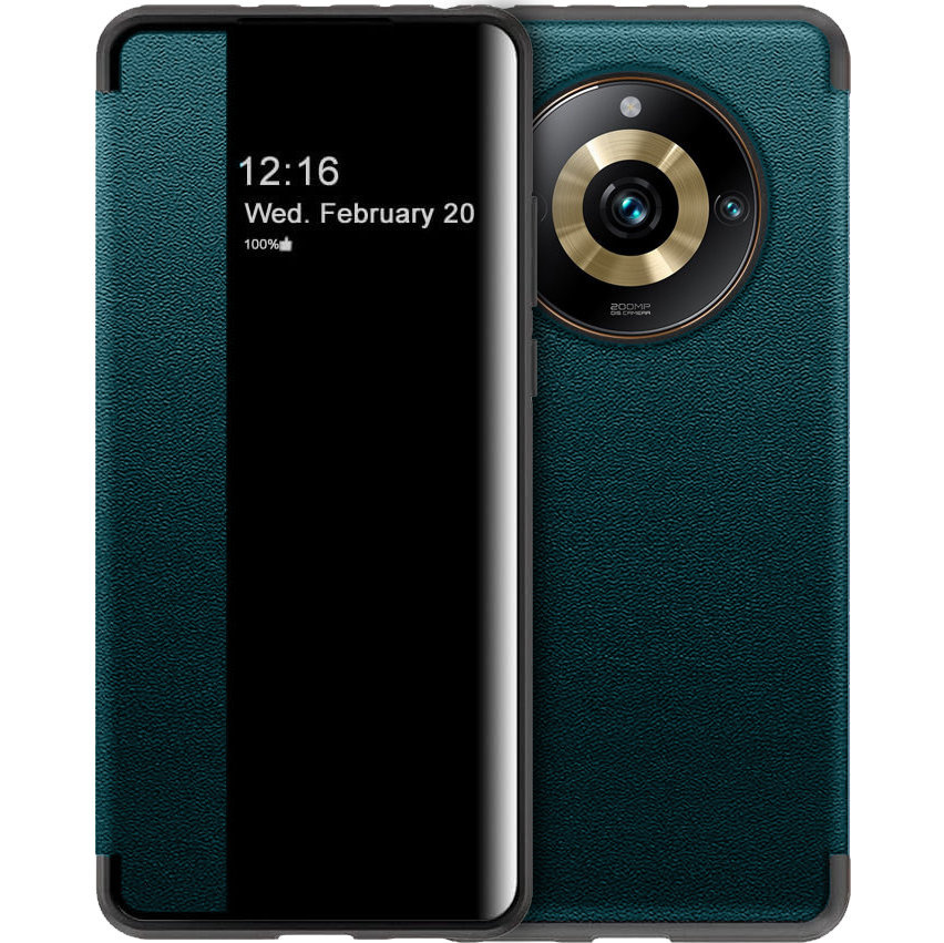 Realme 11 Pro 5g / 11 Pro+ 5g Hülle Mit Seitlicher Klappfunktion, Grün
