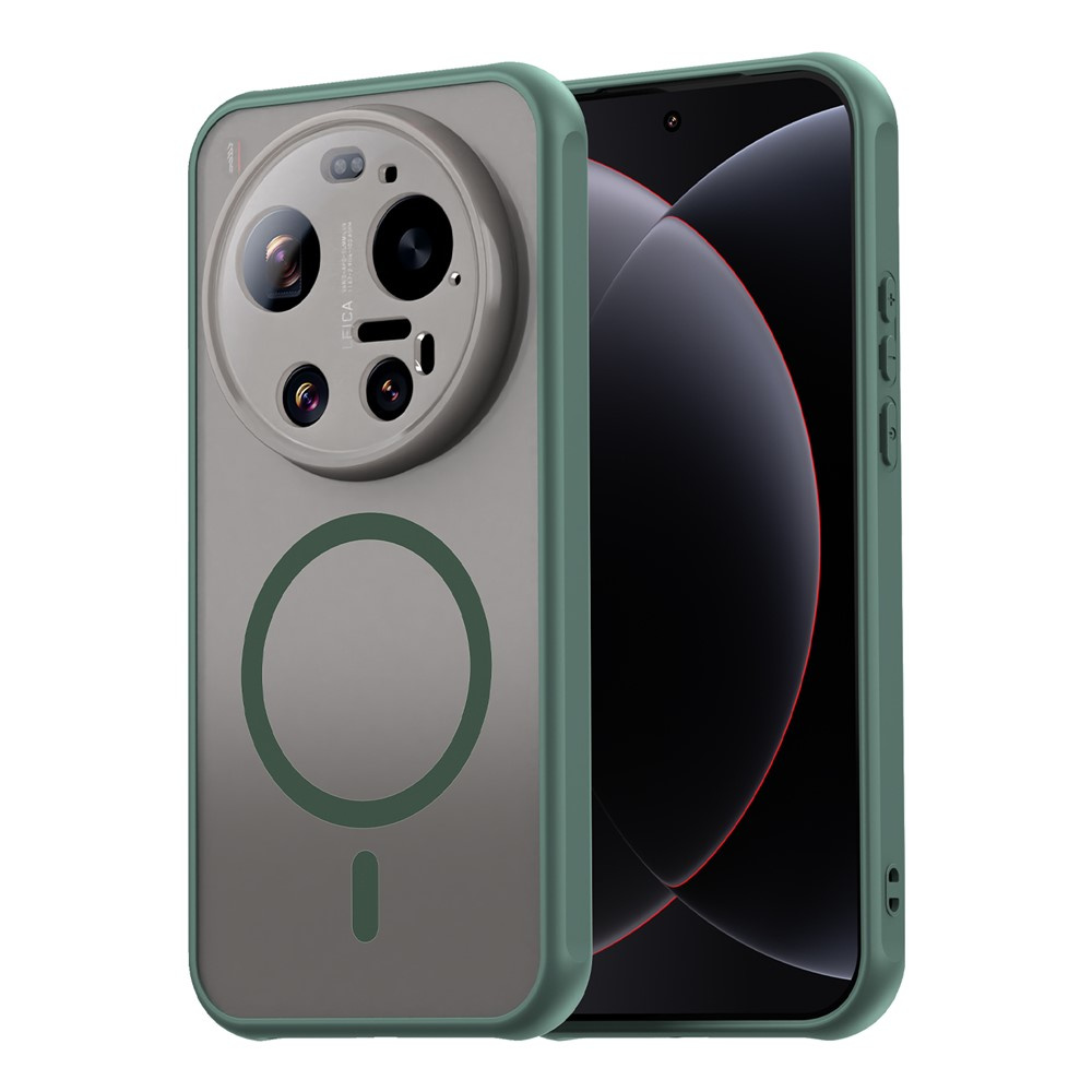 Xiaomi 15 Ultra Hülle, Für Magsafe, Matt-weißes Gehäuse, Grün