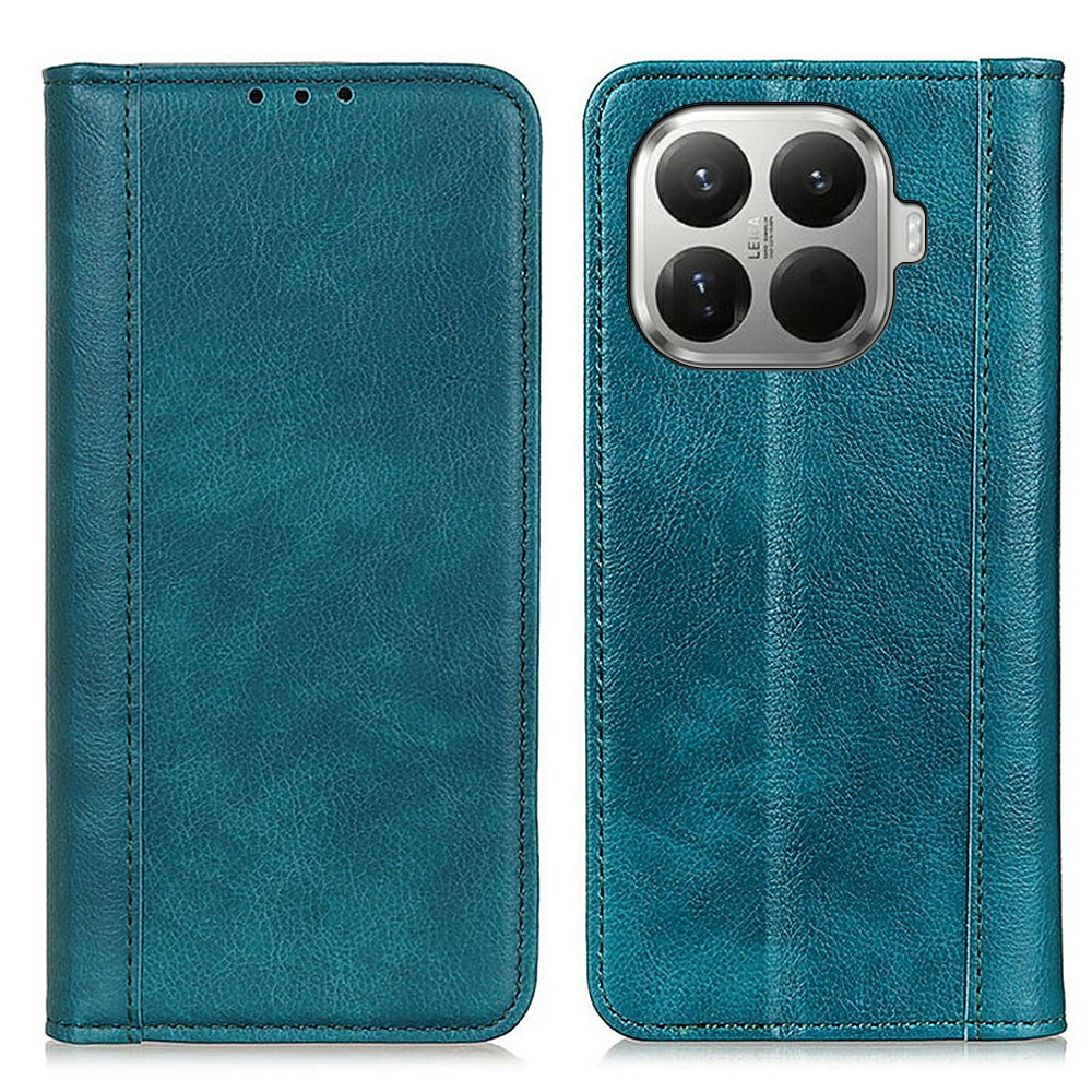 Klapphülle Für Xiaomi 17t, Spaltleder, Grün