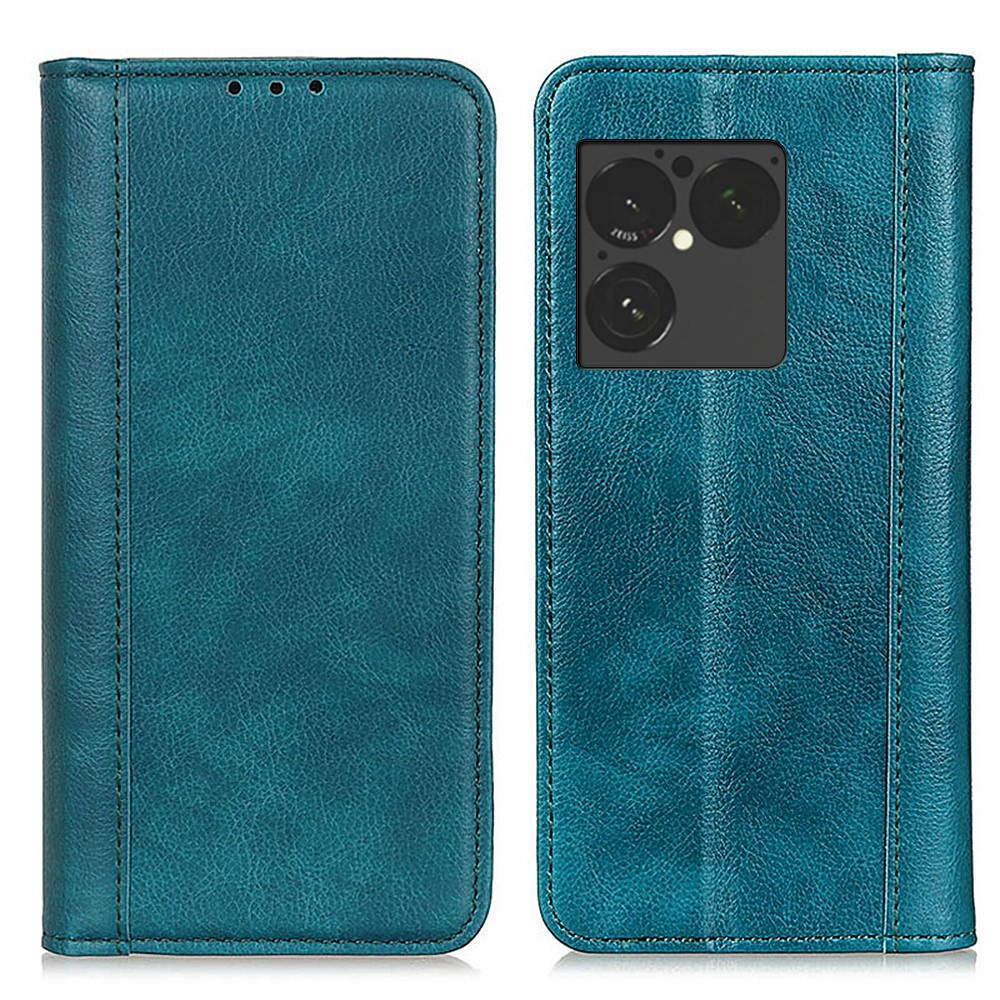 Klapphülle Aus Spaltleder Für Sony Xperia 1 Viii, Grün