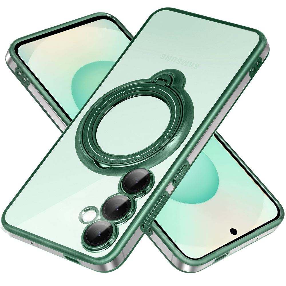 Magnetische Hülle Für Samsung Galaxy S25+ Plus, Mit Magsafe, Grün