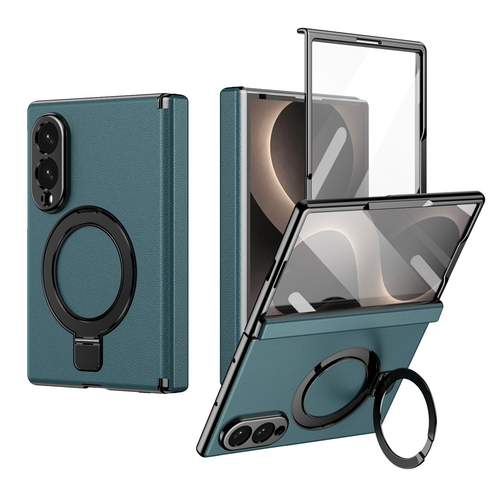 Samsung Galaxy Z Fold 8 Hülle Mit Ständer Und Externem Displayschutzglas, Magsafe-kompatibel, Grün