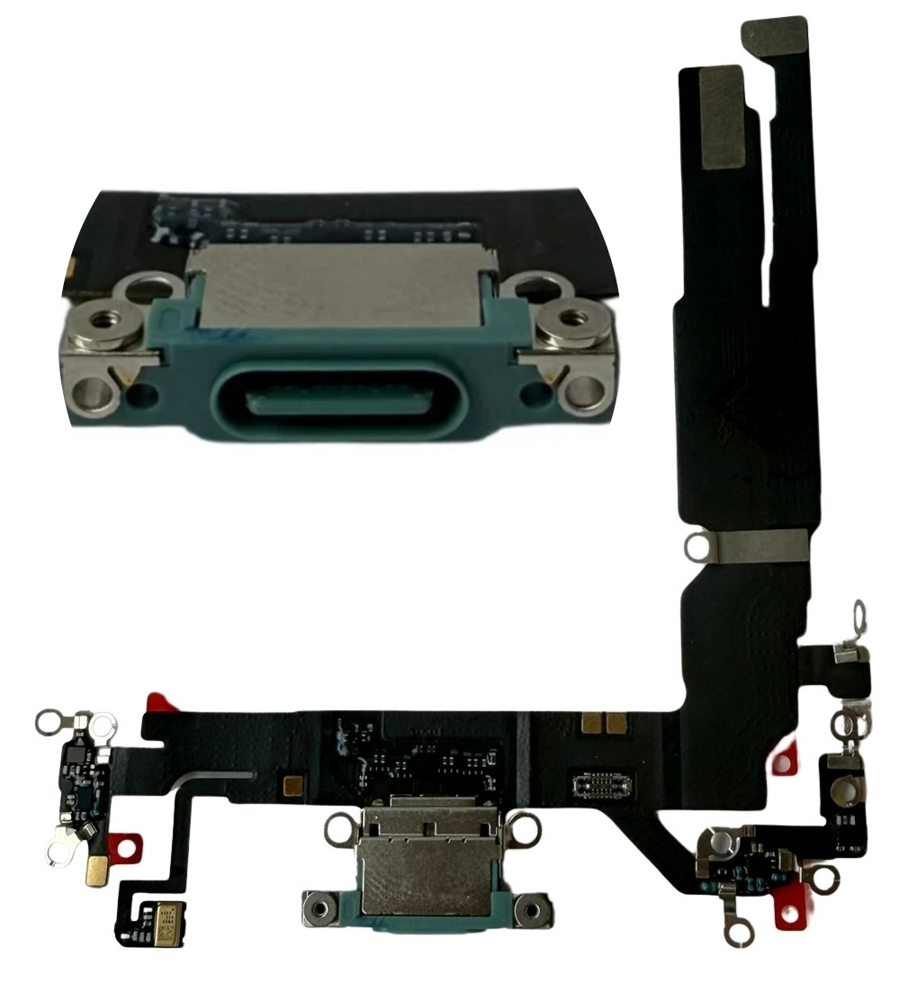 Org Original Usb-ladeanschluss, Zerlegt, Für Iphone 16 (türkis)