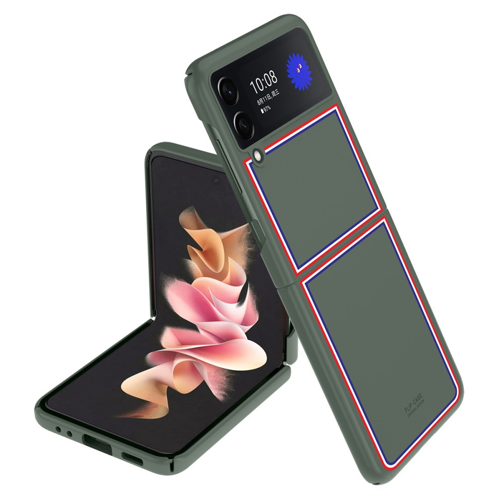 Pc-klapphülle Für Samsung Galaxy Z Flip3 5g, Muster, Grün