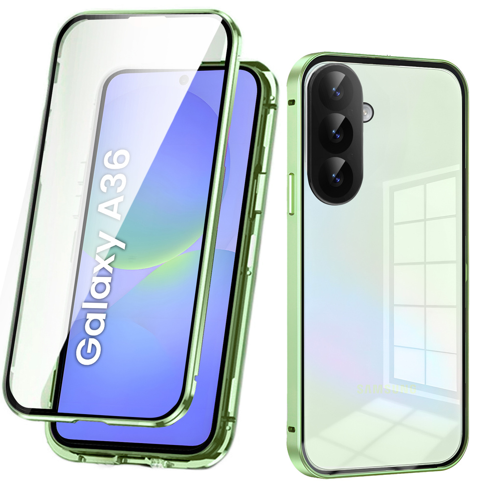 Samsung Galaxy A36 5g Hülle, Magnetisches Dualglas, Grün