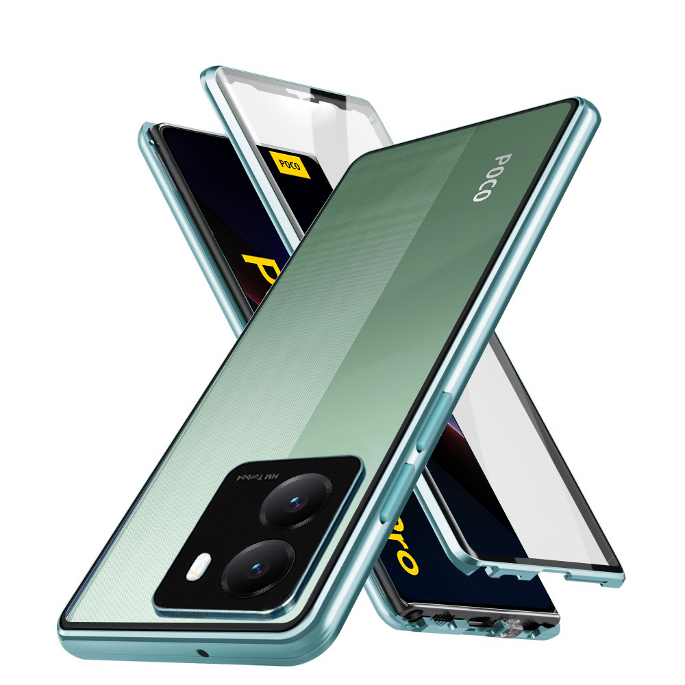 Schutzhülle Für Xiaomi Poco X7 Pro 5g, Magnetisches Dualglas, Grün