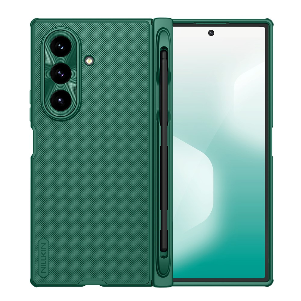 Nillkin Schutzhülle Für Samsung Galaxy Z Fold7, Frosted Shield, Mit Stift, Grün