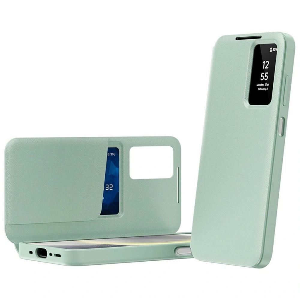 Samsung Galaxy A57 5g Smart View Wallet Case, Grün