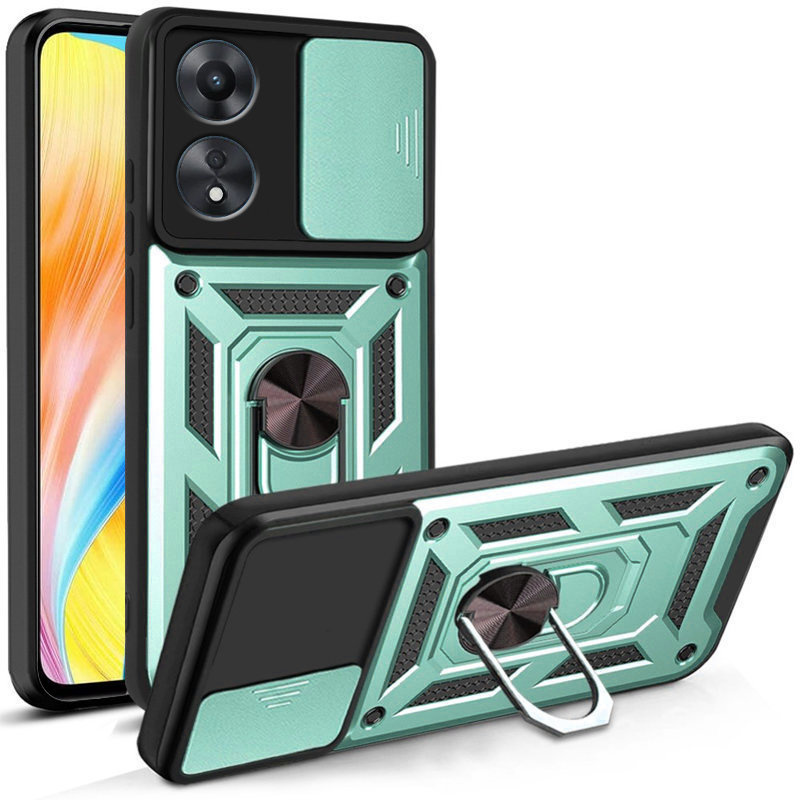 Gepanzerte Schutzhülle Für Oppo A98 5g, Camshield Slide, Grün