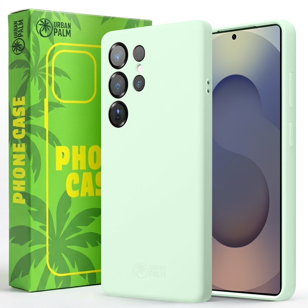 Urbanpalm Silikonhülle Für Samsung Galaxy S25 Ultra Mit Magsafe-anschluss, Mintgrün