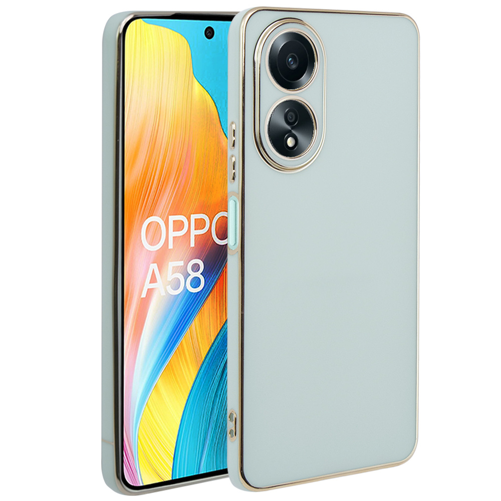 Oppo A58 4g Hülle, Glamour Camshield, Mint