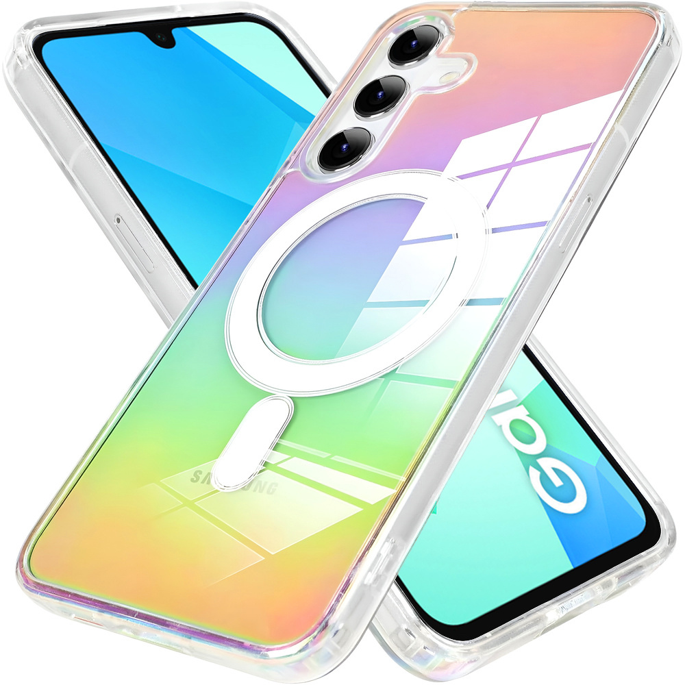 Samsung Galaxy A16 / A16 5g Fusion Hybrid-hülle Mit Magsafe-funktion, Mehrfarbig + 9h-glas-displayschutzfolie