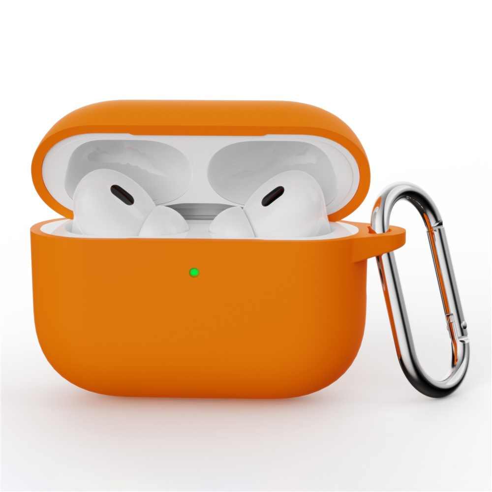 Silikonhülle Für Airpods Pro 3 Mit Karabinerhaken, Orange