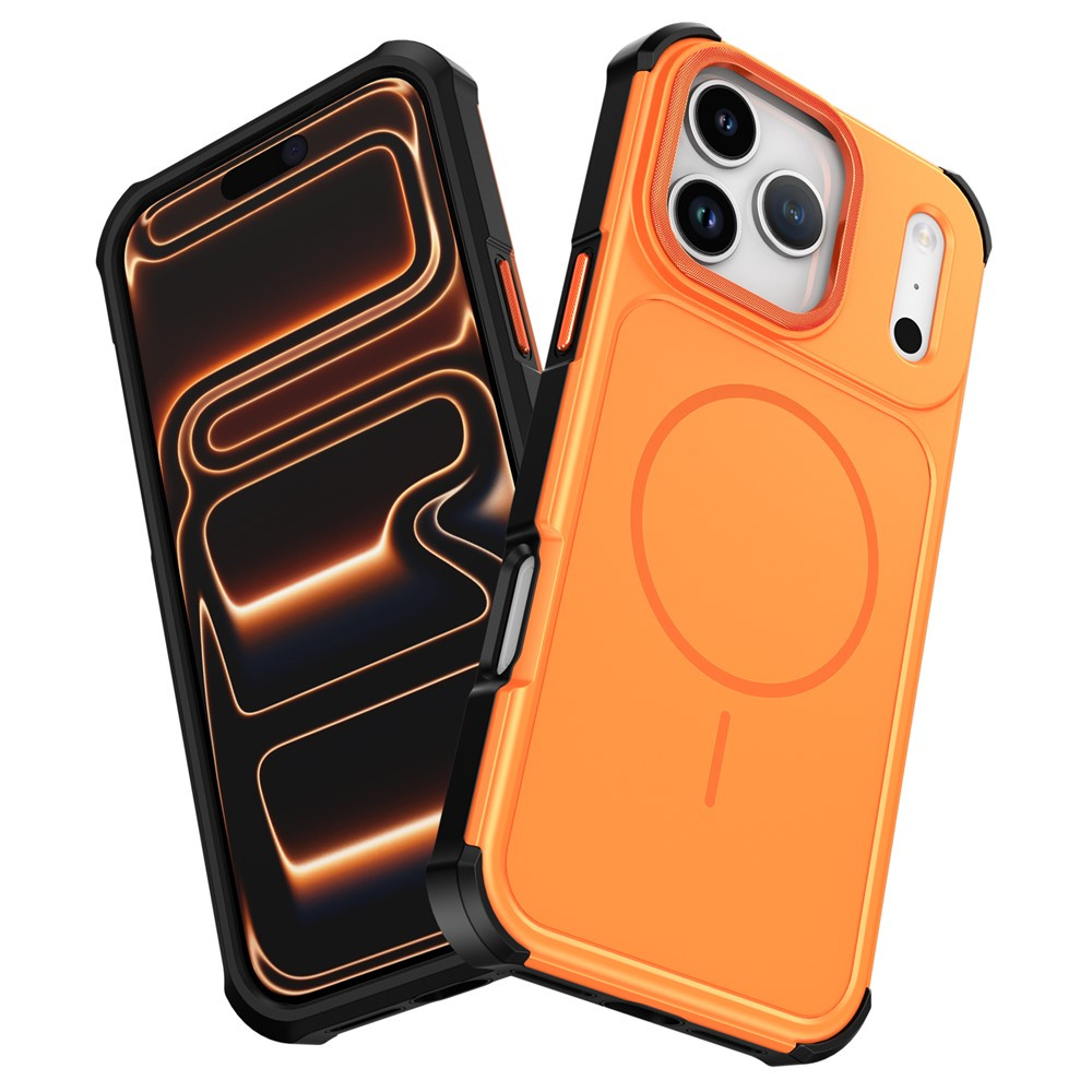 Stoßfeste Hülle Für Iphone 17 Pro Max Mit Magsafe-anschluss, Orange