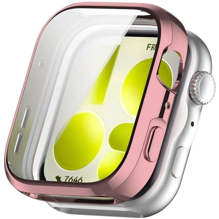 2-in-1-hülle Mit Displayschutzfolie Für Huawei Watch Fit 5 Pro, Pink